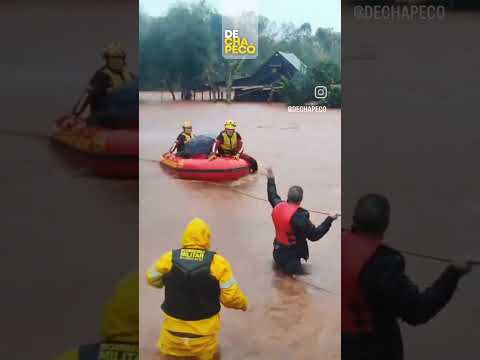 #Fortes chuvas 🌧️ deixam estragos em muitas cidades do Rio Grande do Sul.