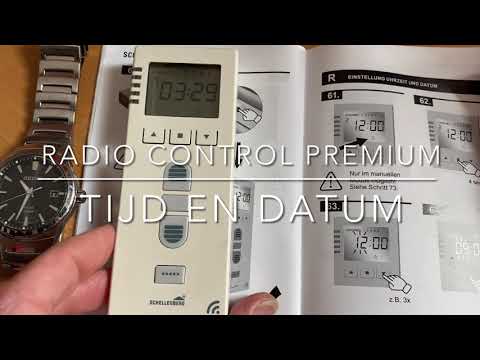 Instructie. Tijd en datum instellen op de Schellenberg Premium Afstandsbediening