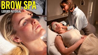 High End Luxury Brow Spa Lamination | Relaxing Tutorial