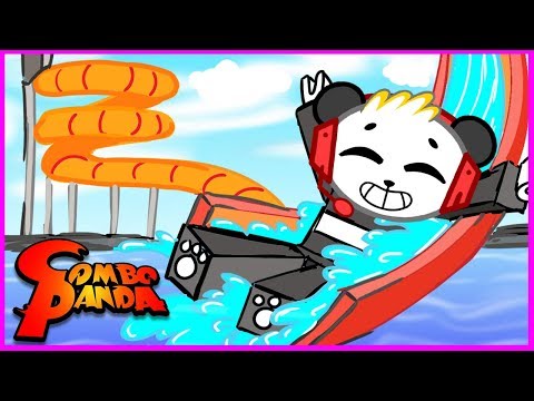 ROBLOX Water Park Let's Play with Combo Panda
