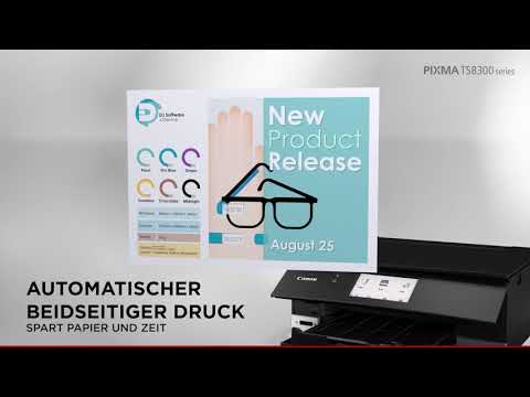 Canon PIXMA TS8351a Tintenstrahl-Multifunktionsdrucker video preview