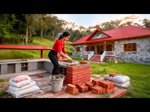 TIMELAPSE – Amazing DIY: From Nothing to Perfect – Building a Beautiful, Fully Functional Kitchen!