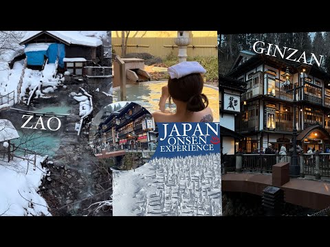 Winter trip to Japan&#39;s famous Onsen town #Ginzan #Zao