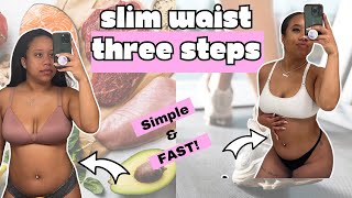 I got my SLIM WAIST ⌛️ back! THREE SIMPLE steps to lose belly fat and achieve a slim waist!