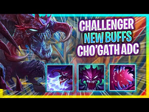 KOREAN CHALLENGER SO GOOD WITH CHO'GATH ADC NEW BUFFS! | Challenger Plays Cho'Gath ADC vs Zeri! |