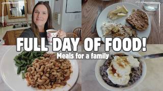 FULL DAY OF FOOD! | Easy meals & snacks for a family