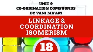 Linkage & Coordination Isomerism| Part -18| Unit 9| Cbse grade 12 chemistry|by Vani ma'am