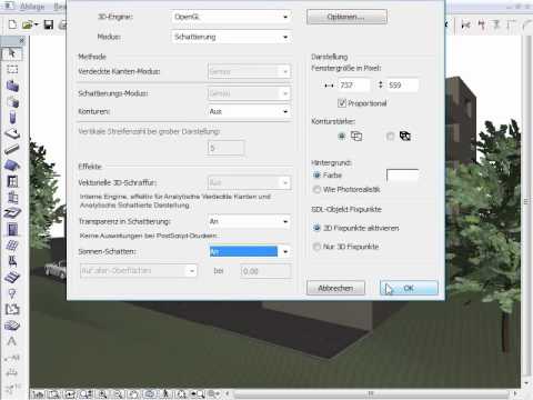 ArchiCAD 14 - 7. Schatten in Open GL