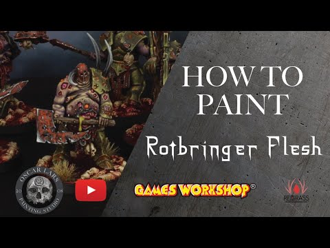 Miniature Painting Tutorial - Oscar Lars - Maggoitkin of Nurgle Rotbringer Flesh