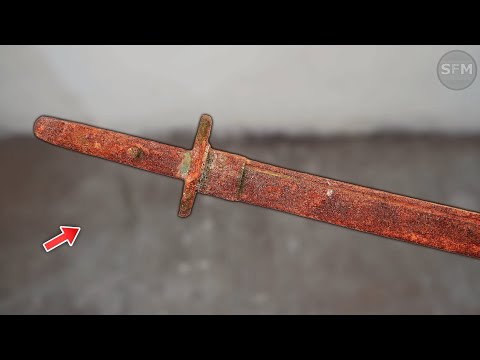 This Ancient Katana Was Completely Rusted - Forgotten Samurai Katana Full Restoration