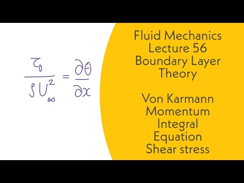 Fluid Mechanics | L56 | Boundary Layer Theory | Von Karmann Momentum Integral Equation | GATE, ESE