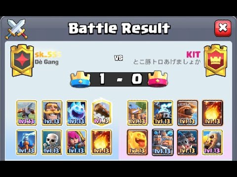 3.0 Xbow vs Barbarian Hut Recruits Royal Hogs [Commentary Analysis] - Clash Royale