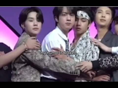 Jin said: "Meow Meow" to scare way the cramp😂