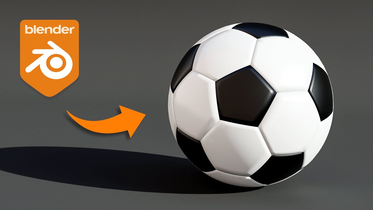 Como modelar BOLA DE FUTEBOL no Blender 3D (passo-a-passo)