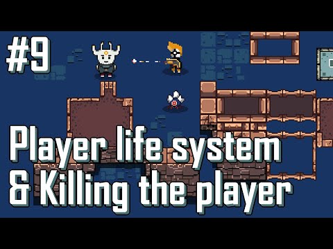 Player life system & Killing the player #godot4 #2drpg #rpg #zelda #godotengine
