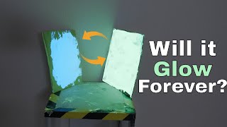 Can The World's Brightest Glow-in-the-Dark Pigment Charge Itself and Glow Forever The Blue LIT Test