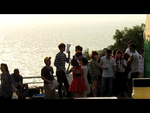 [FANCAM] 110117 -  Hyomin at SBS recording in Pattaya