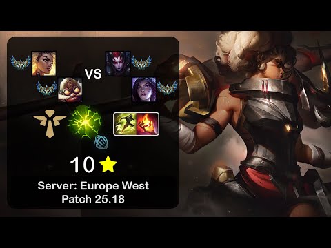 Rell Support + Corki vs Elise + Kai'Sa - EUW Challenger - Patch 25.18