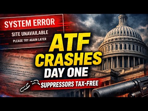 ATF Website CRASHES on Day One (and Day 2) of Tax Free Suppressors