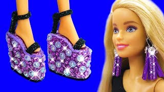 Barbie Doll Set. DIY for Kids. How to Make Miniature Crafts