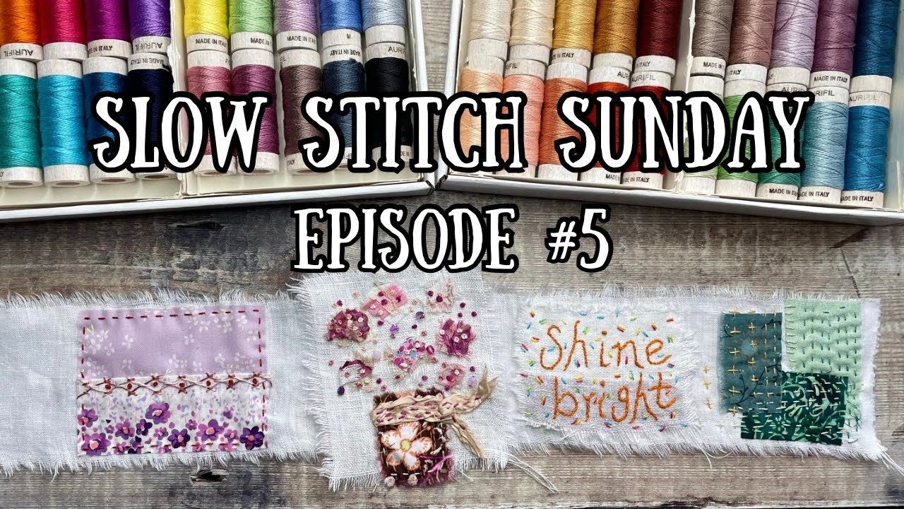 Slow Stitch Sunday (5) - Herringbone stitch tutorial with variations / perfect for crazy quilting!