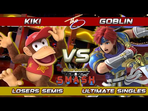 Boardwalk Smash #95 Top 8 - Kiki (Diddy Kong) Vs. Goblin (Roy) Smash Bros Ultimate SSBU