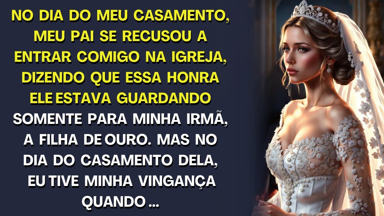 Meu pai se recusou a entrar comigo na igreja,  no meu casamento, dizendo só leva minha irmã, a favor