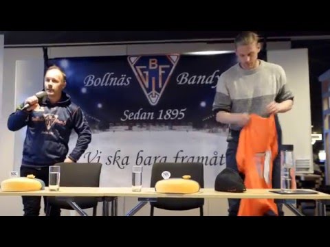 Bollnäs Bandy presenterar Patrik Nilsson. Foto/Film Kolsmyr