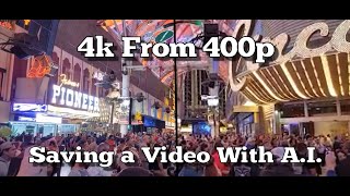 400p to 4k: Using AI To Restore YouTube Short Disaster