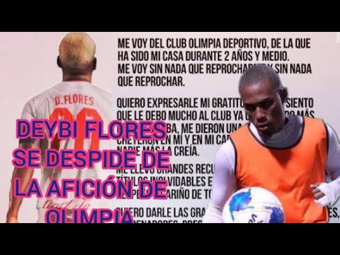 CARTA DESPEDIDA DE DEYBI FLORES OLIMPIA
