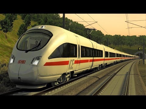 BR411 ICE 1522 und 1602 Schnellfahrstrecke Ingolstadt - Nürnberg KBS 900 Train Simulator 2017