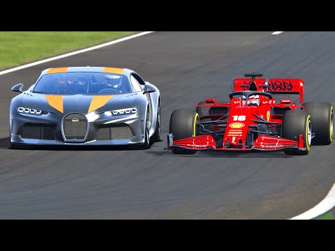 Ferrari F1 2020 vs Bugatti Chiron Super Sport 300+ at Monza