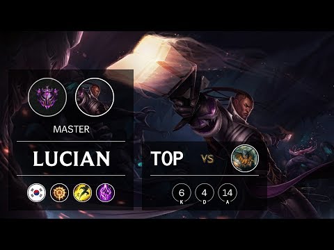 Lucian Top vs Olaf - KR Master Patch 9.18
