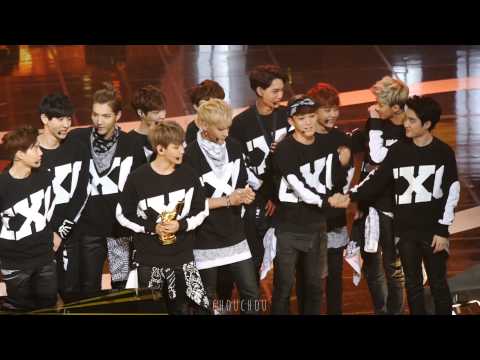 140116 골든디스크(GoldenDisk) - EXO 직캠(본상 수상소감)