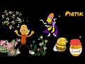 KIRMIZI BALIK GÖLDE - ARI VIZ VIZ - BİBER ADAM ( Animasyon ) Eğlenceli Çocuk Şarkısı - Çizgi Film