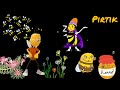 KIRMIZI BALIK GÖLDE - ARI VIZ VIZ - BİBER ADAM ( Animasyon ) Eğlenceli Çocuk Şarkısı - Çizgi Film