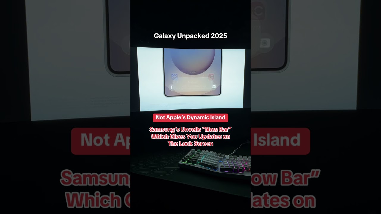 Samsung Unveils the "Now Bar" That Gives You Updates on Your Lock Screen
