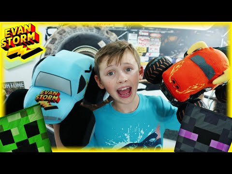 Evan Storm - Monster Truck Guessing Game & Halloween Minecraft In Real Life