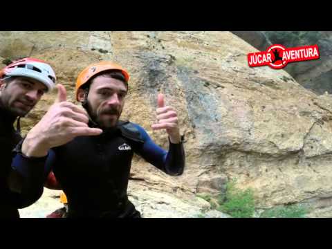 Descenso de cañones en Cuenca  (31/08/15) - JÚCAR AVENTURA - GoPro ᴴᴰ ✔