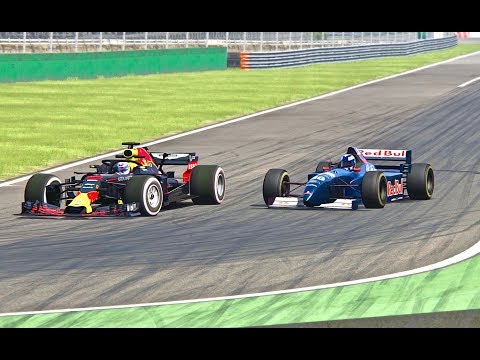 Red Bull F1 2018 vs Sauber Red Bull F1 1995  - Monza