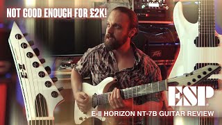 Video thumbnail for DOES IT MATTER WHERE IT'S MADE? | ESP E-II Horizon NT-7B Guitar Review by Guitar Cinema