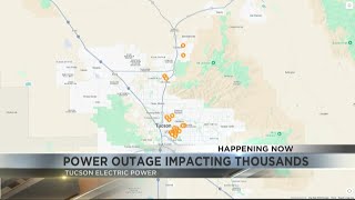 Over 18,000 TEP customers are out of power in Tucson and Oro Valley