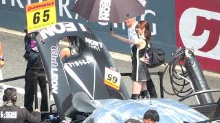 2024 SUPER GT Rd.4 FUJI #65 新谷桐子 澤田実架 柴咲のあ 成沢紫音 LEON RACING LADY 決勝日グリッドウォーク レースクイーン 4K