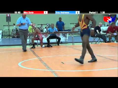 Max Soria vs. Trey Andrews at 2013 ASICS University Nationals - GR