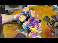 Easy way to make rainbow roses
