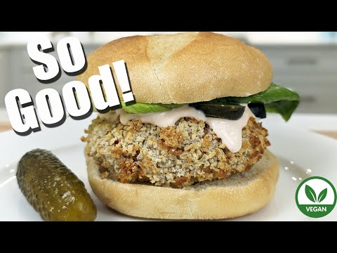 Spicy & High-Protein! The BEST Vegan Buffalo Chickpea Burger Recipe