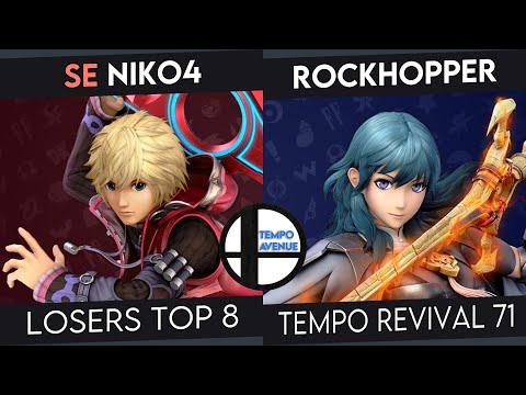 Tempo Revival 71 - SE | Niko4 (Shulk) Vs. Rockhopper (Byleth) - Losers Top 8 - Smash Ultimate