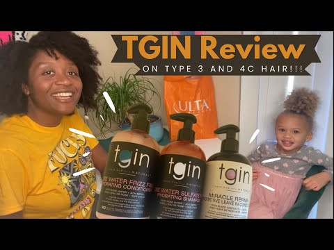 Type 3 vs 4C Hair Product Review!! TGIN Hair Product Review