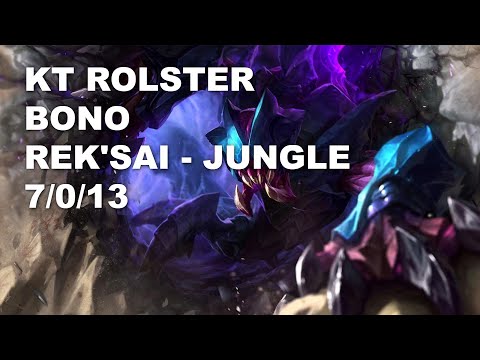 KT Rolster Bono Jungle Rek'Sai vs Trundle - KR Challenger Patch 10.8