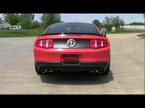 2012 Ford Boss Mustang w/Corsa Sport Exhaust PN 14316 (side open)
